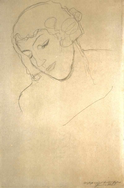Head and Bust of a Woman by Gustav Klimt